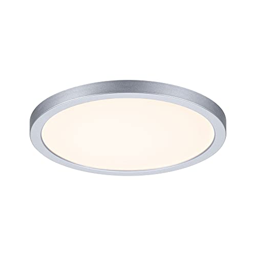 Paulmann 93034 Areo VariFit LED Panel recessed luminaire IP44 Warm White 175mm Round incl. 1x13W Chrome matt Ceiling lamp Plastic 3000K