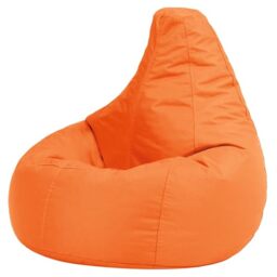 Bean Bag Bazaar Outdoor Kids Bean Bag with Filling Included, Orange
