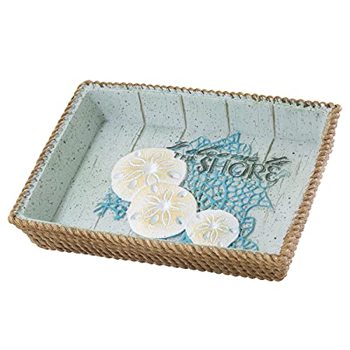 Avanti Linens Beachcomber Collection, Resin, Multicolor, Soap Dish - Decorative Soap Dish, Bar Soap Holder, Bathroom & Kitchen Use, Countertop Organizer, Easy To Clean