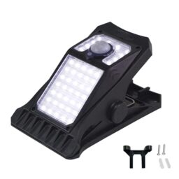 BEPER P207ILO003 Solar Clip-On Light, Outdoor LED Light with Motion Sensor, 3 Lighting Modes, Solar Charging, IP65, for Garden, Fences, and Camping