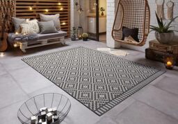 freundin Home Collection In- & Outdoor Breeze Rug 120 x 170 cm Black