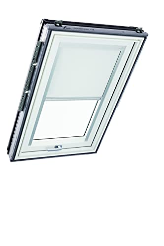 Original Roto Blackout Roller Blind ZRV Almost complete Blackout Guide Rail Silver For Roto Roof Windows Series Designo R6/R8, i8 and Classic 64/84 Size 094/078 - 09/07 Colour White