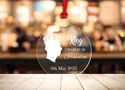 King Charles III Coronation Bauble Souvenir Commemorative Hanging Decoration