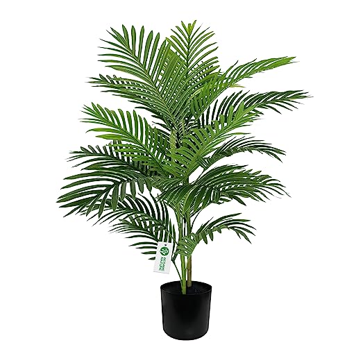 "BESAMENATURE Artificial Palm Plant Tree, Potted Artificial Plant for Home Office Decoration, 38"" Tall"