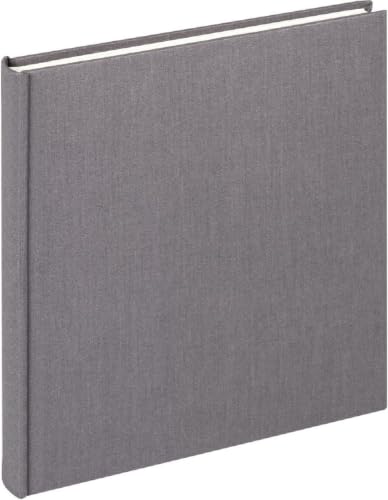 walther Design Photo Album Anthracite-Dark Grey 26 x 25 cm Linen, Cloth FA-505-T
