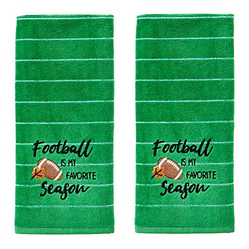 SKL Home by Saturday Knight Ltd. Football Is Fave Season Hand Towel Set, Green