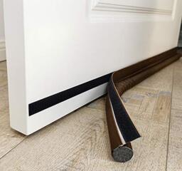 "MAXTID Door Draft Stoppers 36"" Adjustable Door Bottom Seal Strip Stopper Weather Stripping for Exterior/Interior Doors Brown"