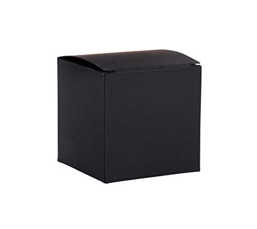 Rayher 67327576 Folding Box, Black, 7.5x7.5x7.5cm, Set 6pcs