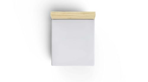 Premium Ranforce Queen XL Fitted Sheet, 150 x 200 + 40 cm, 100% Cotton, 155 Thread Count, White, Soft, Durable, Machine Washable at 30°C