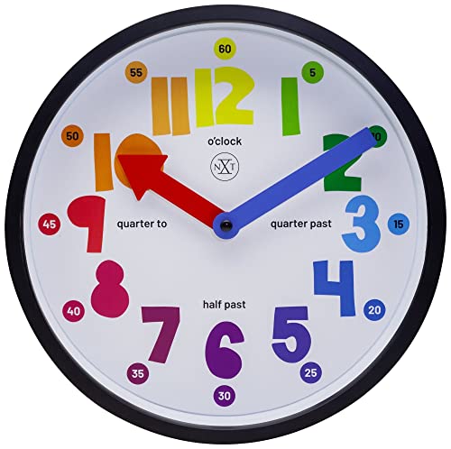 nXt- Wall Clock - Ø 26 cm - Plastic - White - 'Sophia'