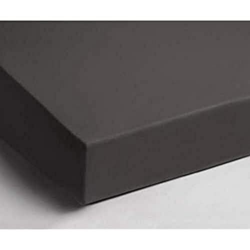 Papillon Fitted Sheet Interlock Jersey Anthracite, Cotton, Charcoal, 160 x 200 cm