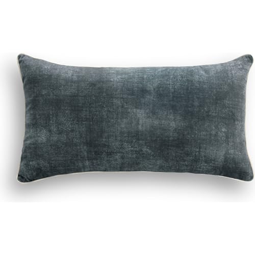 ECOMMERC3 Cushion Cover 30 x 50 cm with Stain Resistant Coating – Anthracite Grey Cushion Cover, Ideal Protection Against Spills and Easy to Clean