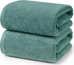 Ruggeri, Set 2 Bath Towels 70x140 cm, Cotton, Green