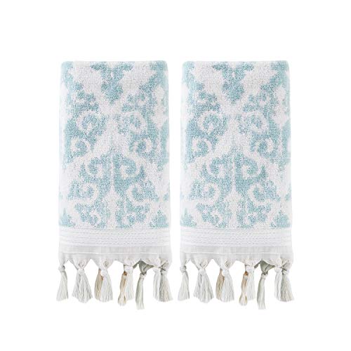 SKL Home 100% Turkish Cotton Bath Towel, Aqua, 2 Pc