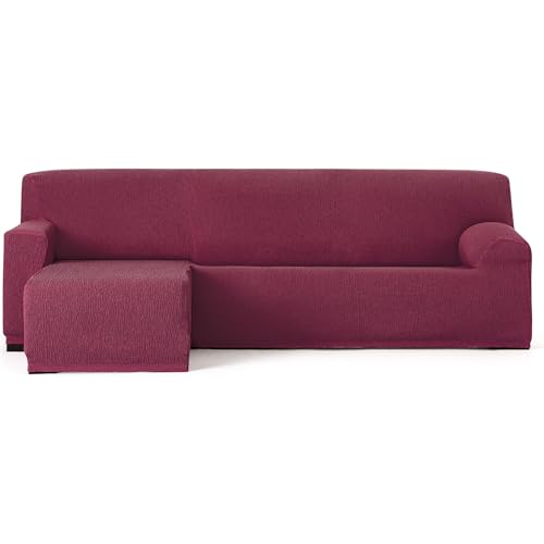 ECOMMERC3 Universal and Versatile Chaiselong Short Left Arm Sofa Cover ??? Bordeaux Chaiselong Sofa Cover Protector Easy to Install for Back, Seat and Arms