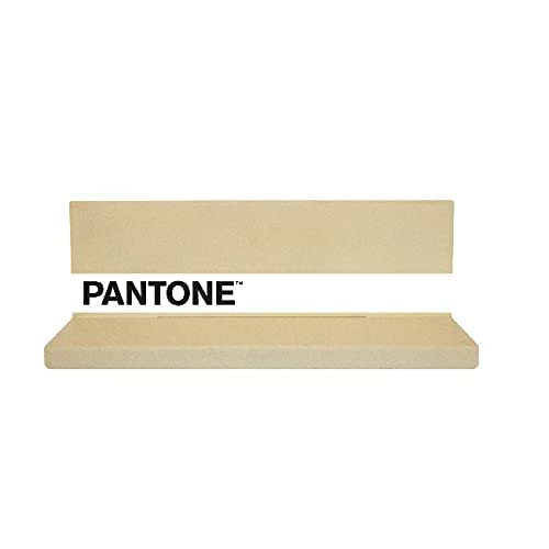 Homemania Shelfie Shelf Wall Decoration Object Holder Square with Shelves for Living Room, Bedroom, Sand, White, Black Metal, 40 x 14 x 13 cm