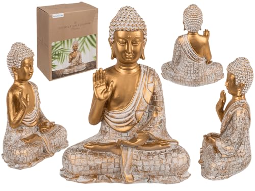 Out of the blue Polyresin Buddha Figurine 16.5 x 10 x 21 cm Gift Boxed