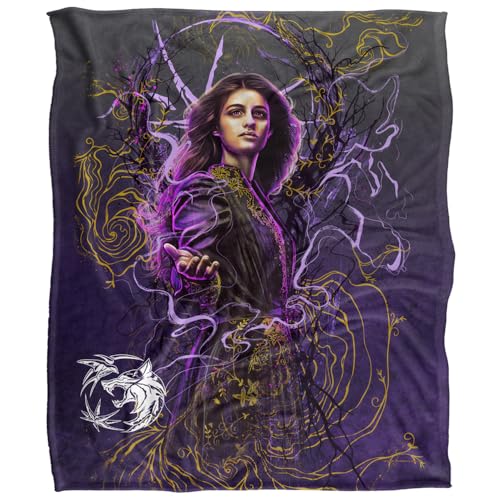 The Witcher Yennefer Airbrush Silky Touch Super Soft Throw Blanket 152 X 127 cm, White