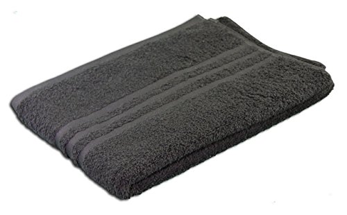G??zze - Elegant Hand Towel Set of 2, Sylt, 100% Cotton, Heavy Weight (440 g/m??), 50 x 100 cm - Chocolate
