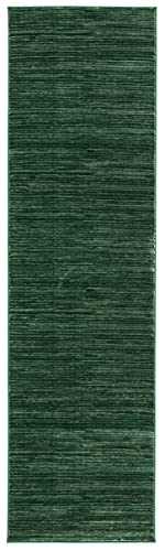 Safavieh Modern Rug for Living Room, Dining Room, Bedroom - Vision Collection, Short Pile, in Green, 91 X 152 cm