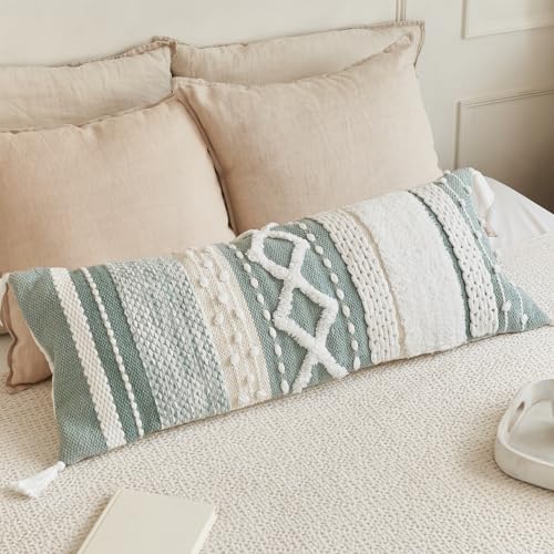 ZICOTO Decorative Lumbar Pillow Cover for Bed & Couch - Beautiful Accent Piece for Bed, Couch Decor or as Body Cushion - A Stylish Addition to Your Bedroom