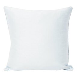 "Riva Paoletti Fiji Cushion Cover - White - Faux Silk - Matching Piped Edges - Reversible - Hidden Zip Closure - 100% Polyester - Machine Washable - 43 x 43cm (17"" x 17"" inches)"