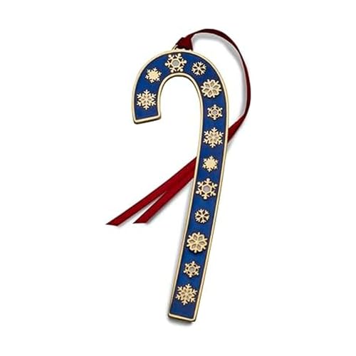 Wallace 2024 Gold Plated and Enameled Candy Cane Ornament 44th Edition