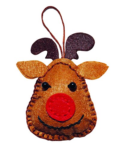 Kleiber 933-21 Felt Mini Christmas Baubles, Pack of 3
