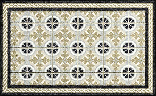 wash+dry Kitchen Tiles Doormat 75 x 120 cm Washable Indoor and Outdoor Use