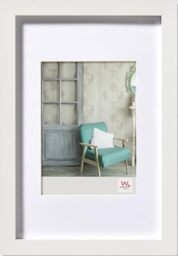 walther design Stockholm EA824W Wooden Picture Frame, 18 x 24 cm, White