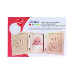 Artemio 13040007 Baby and Photo Print Frame, Plaster, White, 30 x 3.5 x 20 cm