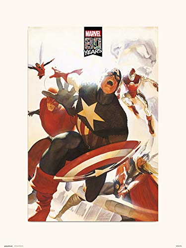 Grupo Erik Art Print, Marvel 80 Years Avengers, 30 x 40 cm