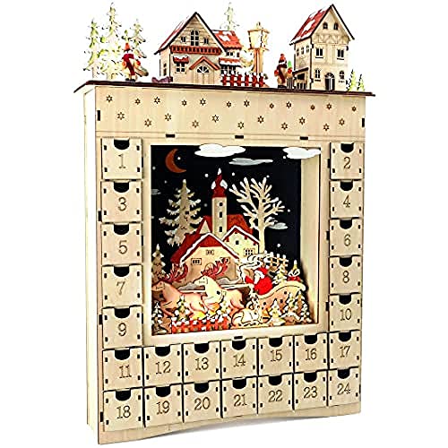 Small Foot Winter Dream Wooden Advent Calendar, Beige