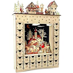 Small Foot Winter Dream Wooden Advent Calendar, Beige
