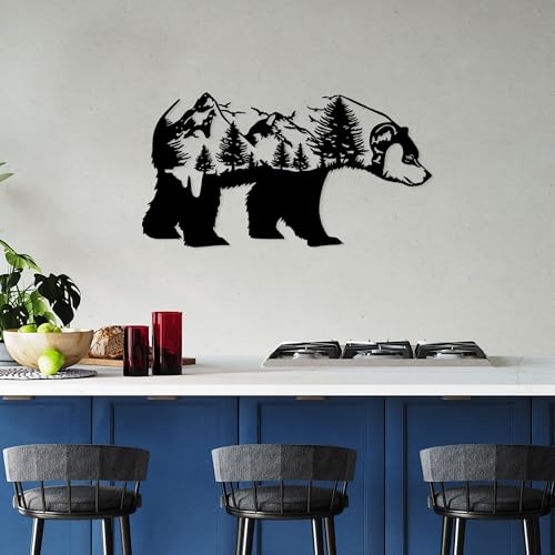 Stylish Black Decorative Metal Wall Accessory, 37 x 70 cm, 100% Metal, 1.5 mm Thick, Lightweight & Easy to Hang, Perfect for Modern Home Decor