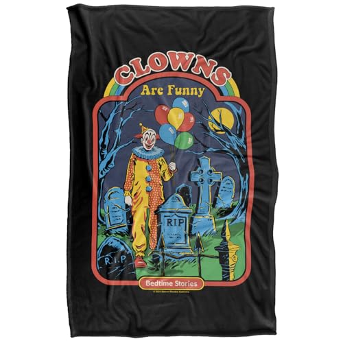 Steven Rhodes Clowns Are Funny Silky Touch Super Soft Throw Blanket 91 X 147 Cm