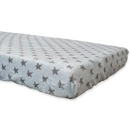 Babyline BACOESCE70 Coralina Winter Fitted Sheet, Super Soft, Breathable and Hypoallergenic, Rubberised Corners, Adjustable (Sky Blue, Cot 70 x 140), Unisex