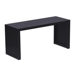 Relaxdays Bamboo Shoe Bench, Modern Kitchen & Hallway Storage, 43x90x33cm, Black
