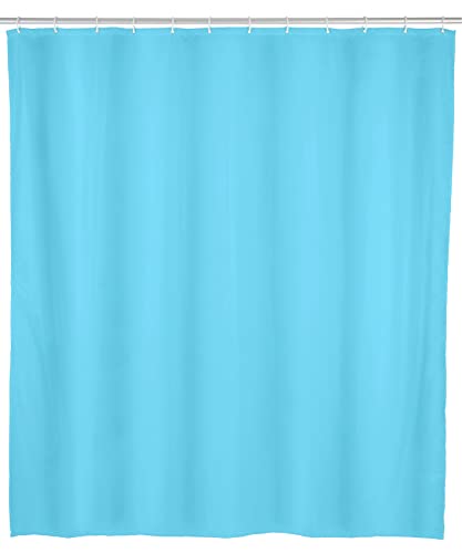 WENKO ALLSTAR Waterproof Shower Curtain Zen Blue Easy Care Polyethylene Vinyl Acetate 120x200cm