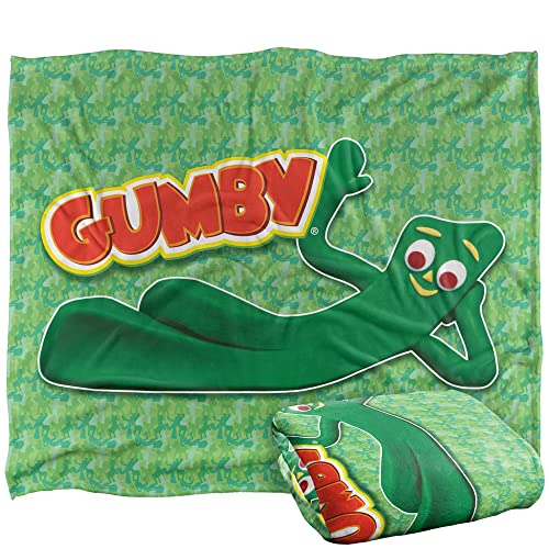 Gumby Chilling Silky Touch Super Soft Throw Blanket 152 X 127 Cm