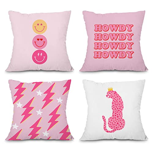 heilkee Preppy Throw Pillow Covers Set of Decorative Soft