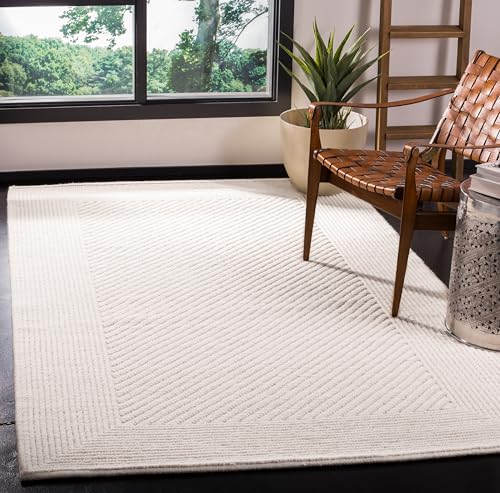 Safavieh Natural Fiber Rug for Living Room, Dining Room, Bedroom - Natural Fiber Collection, Short Pile, in Ivory, 160 x 230 cm