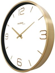 Technoline WT7280 Classic Contrast and Easy to Read Wall Clock 30cm Gold