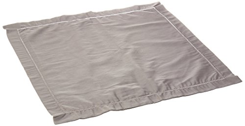 Garnier Thiebaut Ava Cushion Cover Plain, Cotton, gray, 40x40 cm