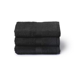 Caleffi 3X Large Bath Towel Set, 55 x 105 cm, 100% Cotton - Soft and Absorbent, Face and Daily Use, Shower Towel, Large Towel, Black