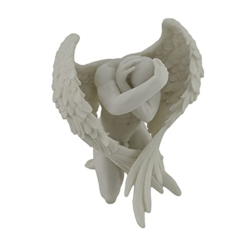 Marble White Nude Male Angel of Sadness Statue