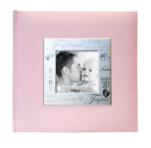 MBI 846611 Fabric Expressions Photo Album 8.5 x 8.5-Inch, Baby - Baby-Themed Photo Album With Writing Space For Captions, 8.5x8.5 Inch Fabric Cover