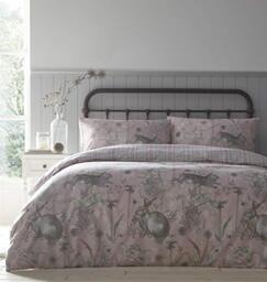 Portfolio Duvet Cover Set Bed Linen, Polycotton, Blush, Single