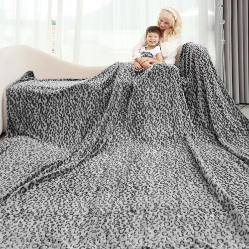 MIBOI Throw Blanket Fuzzy Big Black Blanket Fleece Soft Plush Bed Blanket King Size Blankets for Bed
