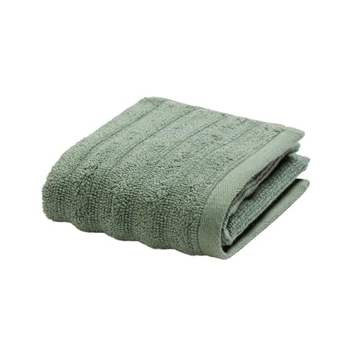 Douceur d'Intérieur, Maya Sage Guest Towel (30 x 50 cm) 100% Cotton Terry Cloth